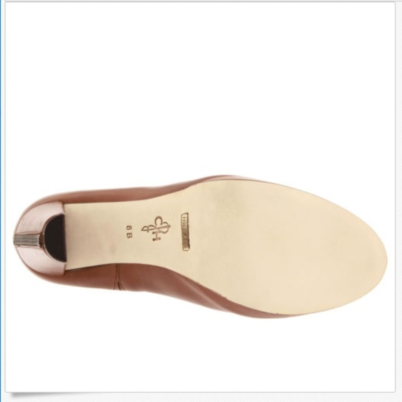 Cole Haan Nike Air Bootie Ankle Boots Brown Leather Size 6 7 7.5 9 9.5 Heels New - Picture 3 of 6